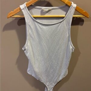 Bluenotes Light Gray Sleeveless Bodysuit